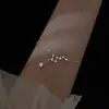 Colar Sete Estrelas Ursa Maior novo feminino moderno luxo leve design de nicho franja pingente simples corrente para clavícula