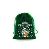 En stock Bolsa de Regalo de Dulces Navideños Bolsillo Paquete de Franela Regalo de Navidad Seguro Bolsa para Frutas Bolsa de Empaque para Almacenamiento de Snacks