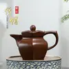 Casa Modelo Sala de Té con Estanterías de Exhibición Estilo Chino, Teteras de Arcilla Púrpura, Mascotas de Té, Teteras Pequeñas, Juegos de Té Kung Fu, Recipientes para Té de Arcilla Púrpura y Artículos Decorativos