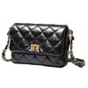 Bolso Cuadrado Pequeño de Piel de Cordero Acolchado con Cadena Estilo Chanel 2026, con Acabado de Lujo, Bolso de Hombro y Cruzado de Nicho para Mujer, Piel Genuina