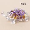 Ornamentos de Tartaruga de Vidro Simulado com Pedras Naturais de Cristal Transfronteiriços Artesanato de Cristal Tartaruga Ornamentos de Fortuna para Desktop