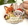 Decoración Magnética de Hielo de Dibujos Animados Acrílica Temática de Zootopia Imán de Refrigerador de Alto Valor Regalo Souvenir Decoración
