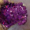 Polvo brillante para uñas con purpurina mixta, para decoración de uñas, con láser, de colores brillantes, de cáñamo, con gotas de arena y pegamento, para hacer joyas.
