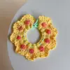 Golas de Tricô Coloridas para Pets, Babadores para Gatos, Envoltórios de Pescoço de Abelha, Babadores para Cachorros, Acessórios Fofos