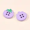 Botões de Plástico Fofos de Tomate Desenho Animado Quatro Olhos para Roupas Infantis Suéteres Cardigans Agasalhos Tops Botões Decorativos