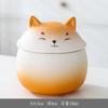 Adornos de Cerámica para Perro Chai Maceta Gruesa Lindo Chet Tetera Cachorro Almacén de Té Olla Sellada a Prueba de Humedad Olla de Almacenamiento Olla para Polvo Fragante