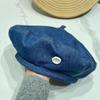 Boina vaquera de moda de estilo coreano para mujer, primavera y verano, estilo cyber celebridad, gorra de calabaza para pintarse el rostro, gorra de capullo que combina con todo, a la moda
