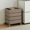 Armário de Armazenamento Móvel Estilo Nórdico para Uso Doméstico, Armário de Armazenamento para Sala de Estar, Armário de Mesa Giratório Estilo Ins, Armário de Cabeceira para Lanches