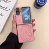 Funda Jingle oppofindn2flip para Teléfono, Cuero Estampado Find N3Flip, Marca de Moda, Funda de Cuero de Gama Alta