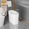 Lixeira Vaso Sanitário Vaso Sanitário 2024 Novo Doméstico Sala de Estar Cozinha Grande Capacidade Montada na Parede com Fenda na Tampa Lixeira Balde