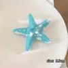 Accesorio Pinza de Pato Realista Grande de Estrella de Mar, Pinza Dulce Estilo Vacaciones en la Costa para Flequillo Lateral, Accesorio para el Cabello para Sesión de Fotos