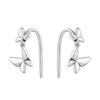 Aretes de Mariposa para Mujer Lujo Ligero Diseño Nicho Sentido Elegante Francés Gancho para la Oreja 2025 Verano Diario Viajero Accesorios para la Oreja