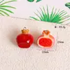 Llavero Colgante Colgante de Verduras y Frutas Artificiales de Resina Hecho a Mano Joyería Divertida de Comida Pendientes Colgante Pequeño