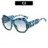 Gafas de sol poligonales de nueva moda transfronterizas, lujo ligero europeo y americano, gafas decorativas simples y casuales, gafas de sol de celebridad de internet para pasarela