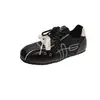 Zapatos casuales plisados estilo coreano para mujer, nuevo modelo otoño 2026, zapatos de suela plana "A-Gan", populares, de suela blanda, versátiles, deportivos, zapatillas de entrenamiento alemanas