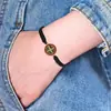 Pulseira Cruzada de Liga Preta Feita à Mão Transfronteiriça da Amazon Pulseira Trançada Ajustável para Homens e Mulheres Estilo Geométrico