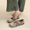 Zapatos Mary Jane cuadrados de estilo francés con correas cruzadas, nueva colección 2026, bailarinas ultrasuaves y ligeras para usar en exteriores