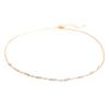 Diseño de Moda Cadena para Clavícula Chapada en Oro Turquesa Tanzanita Turmalina Collar de Piedra Natural Al por Mayor Colgante para Mujer Cristal