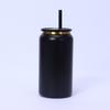 Vaso Termo de Acero Inoxidable 304 Transfronterizo Chapado en Oro 16oz Tarro Mason Simple de Gran Capacidad Oficina Ventosa