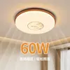 Lámpara de Techo para Dormitorio Estilo Chino Nuevo Daguan Garden, Estética Dinastía Song, Color Madera de Nogal, Dormitorio Estudio, Luminaria para Cuidado de los Ojos L271