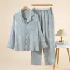 Pijama Rojo para Mujer, Primavera y Otoño, Algodón Puro, Manga Larga, Alta Calidad, Estilo de Pareja Moderno, Ropa de Casa Roja Holgada que se Puede Usar Afuera
