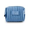 Bolsa Cosmética de Terciopelo Gran Capacidad Tela de Terciopelo Interlineada Bolsa de Almacenamiento para Cosméticos Bolso de Felpa de Alta Gama para Llevar en la Mano