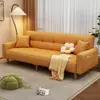 Sofá de couro resistente a arranhões de gato sala de estar apartamento pequeno multifuncional preguiçoso dobrável sofá-cama sala de estar apartamento de aluguel minimalista