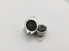 Terminal S DIN grande de diamante com placa de travamento binaural mãe cinco pinos 8 pinos suporte de teclado conector redondo para instrumento de beleza