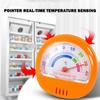 Selección de 3 Colores Termómetro de Refrigerador Pantalla Mitad Termómetro de Congelador Termómetro de Puntero Interior y Exterior