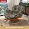 Silla Mecedora Moderna Sencilla para Balcón, Sala de Estar, Sillón de Descanso para Dormitorio, Uso en Casa, Sofá Sillón Perezoso para Siesta, Se Puede Reclinar o Sentar