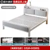Cama com estrutura de ferro para uso doméstico no quarto, cama de casal, espessada e reforçada, aço inoxidável, adequada para apartamentos de aluguel, cama de solteiro com estrutura de aço, cama de ferro forjado