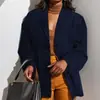 Moda feminina europeia e americana transfronteiriça coleção outono 2026: blazer elegante, retrô, de corte solto com bolsos abotoados