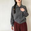Cárdigan de punto de cuello alto para mujer, chaqueta holgada estilo retro coreano, estilo perezoso, otoño e invierno, nuevo