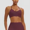 Nuevo estilo transfronterizo, sin costuras, acolchado, sujetador deportivo sexy de cuello halter, absorbente de impactos, secado rápido, para correr, fitness y yoga, para mujer