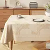 Toalha de Mesa à Prova d'Água e de Óleo, Sem Lavagem, Estilo Wabi-Sabi, Luxo Leve, Ambiente de Alto Padrão, Toalha de Mesa Estilo Vintage, Jogo Americano Retangular