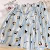 25 Novos Pijamas Doces Finos de Algodão Nuvem Tendência Primavera e Outono Conjunto de Duas Peças Calça Longa Manga Longa