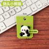 Bonita horquilla de panda con flequillo para el pelo, accesorio para el pelo mediano para niños, con dibujos animados de estudiantes, pinza para el pelo rota, tocado lateral.