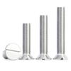 Tornillo de cabeza avellanada ranurada de acero inoxidable 304 Tornillo de cabeza plana ranurada GB68 M2.5M3M4M5M6M8M10
