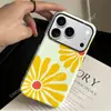 Funda de Teléfono de Girasol Simple de Verano de Comercio Exterior Más Vendida para Apple 17Pm, 16 Funda con Película Anti-Caída de Doble Capa Venta al por Mayor