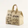 Bolsa de Takeaway Isolada com Folha de Alumínio, Bolsa Descartável de Tecido Não Tecido para Leite com Chá, Ninho de Pássaro, Bolo, Embalagem de Mão Autovedante com Logo Personalizado