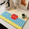 Alfombrilla Drenante de Dopamina Estilo Japonés y Coreano Aislante Térmico Anti-quemaduras Salvamanteles Mantel para Mesa Encimera de Cocina del Hogar Alfombrilla Absorbente Suave de Diatomeas