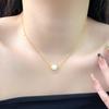 Collar de perlas barrocas naturales para mujer, colgante de circonita en plata de ley S925, diseño de nicho, cadena de clavícula de temperamento alto.