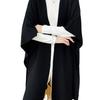 Xale Grande de Lã Atmosférico de Alta Qualidade Poncho Tricotado Outono e Inverno Novo Look Cardigan Colete Sem Manga de Comprimento Médio
