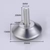 En stock Muebles de acero inoxidable Cojín de pie ajustable Pata de sofá Pata de mueble de TV Patas de mesa de café Soporte de pie de cama Pata de gabinete ajustable