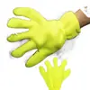 Guantes de terciopelo chenilla de cinco dedos para lavar el coche, paño de felpa para limpiar el coche, no se daña fácilmente, paño de limpieza con agujeros de malla sándwich