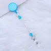 Hebilla de Tirón Fácil con Cuentas para Manualidades Color Transparente Llavero de Insignia con Cuentas Etiquetado de Tarjeta de Trabajo con Insignia de Cuentas Hebilla de Tirón Fácil