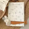 Tecido de Algodão Puro de Alta Densidade com Estampa Digital Estilo Coreano Floral Fresco, Contagem de 60 Unidades, para Vestidos, Roupas Infantis, Roupas Femininas e DIY
