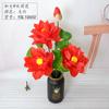 Flor Artificial flor de exhibición interior Flor Parque de Flores piscina flor artificial Loto Durmiente Flor de seda de Loto talla grande 9 lotos grandes