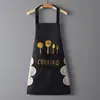 Nuevo delantal de cocina para el hogar impermeable a prueba de aceite moderno lindo ropa de trabajo para hombres y mujeres delantal de cocina delantal de cintura personalizado