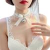 Lencería sexy encaje gato perro collar entrenamiento collar gatúbela sirvienta lazo campana collar chica dulce
